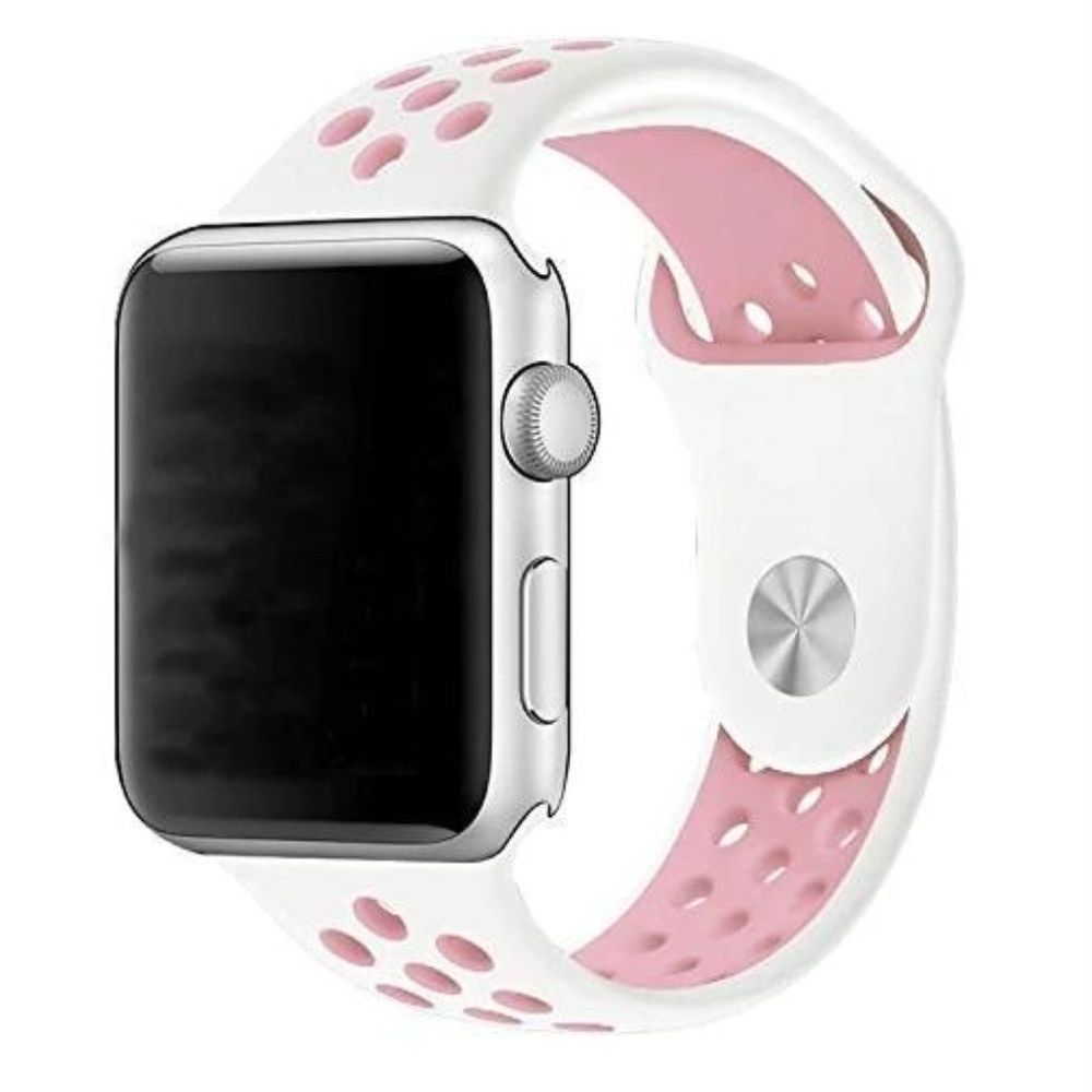 ❤️NEW White Pink Sport Band For Apple Watch